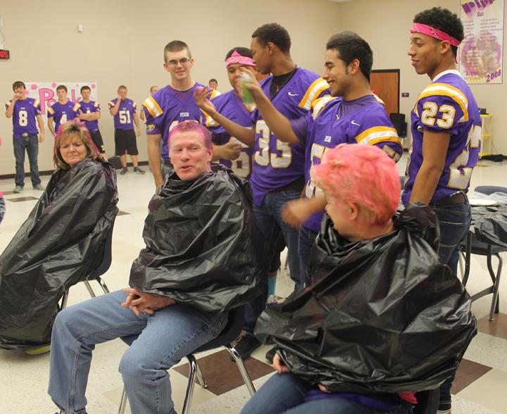 ... head during the pep rally before the Lexington game. (menefee photo